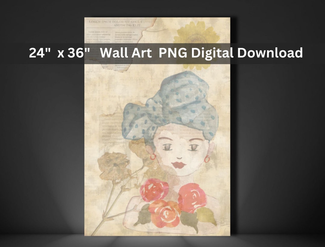 Retro Wall Art Download, Digital Download Art, Fifties Wall Art Digital ...