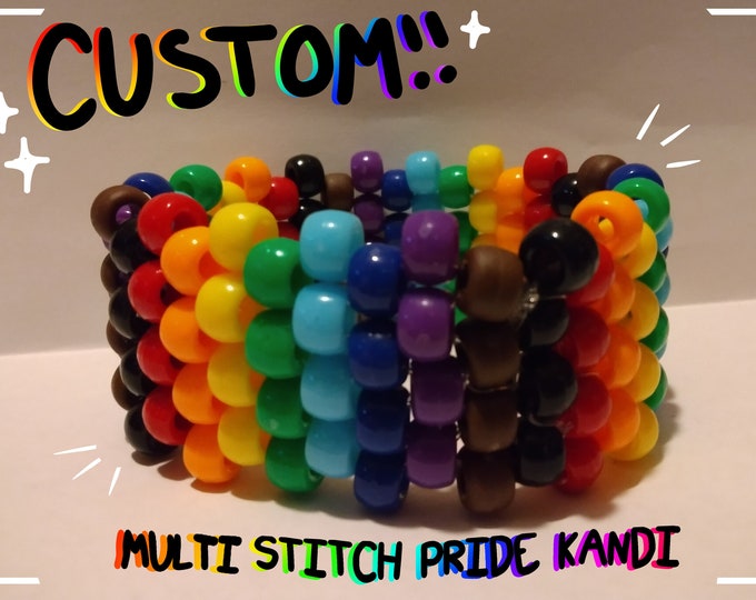 Pride Multi Stitch Kandi CUSTOM - Etsy