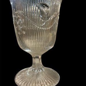 Antieke EAPG McKee antieke klokjesbloem glazen lepel 5,5&quot; hoog