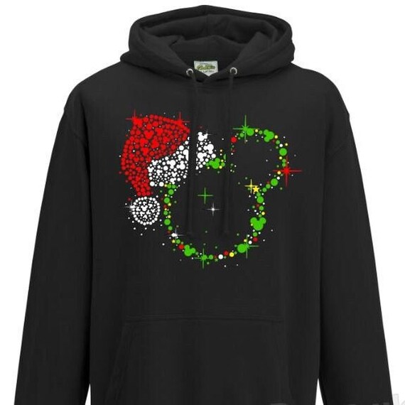 Disney Christmas Mickey Minnie Theme Hoodie Men and Woman - Etsy