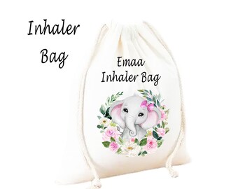 Bolsa de inhalador personalizada: bolsa para asma infantil, regalo médico con cordón