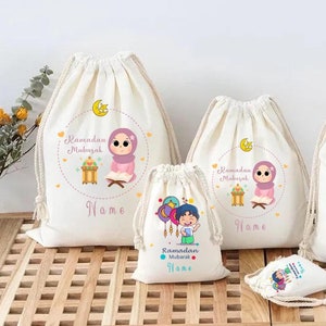 Cadeaux musulmans personnalisés, pochettes cadeaux Eid Mubarak pour enfants, Eid Elfitr, pochettes cadeaux Eid Mubarak / Pochettes et pochettes cadeaux Eid