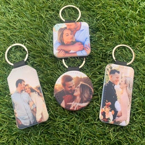 Personalised Photo Keyring, anniversary, Birthday Gift for him/her,  Key Ring, Key Chain, Dad Birthday Gifts, Valentines Day Gift