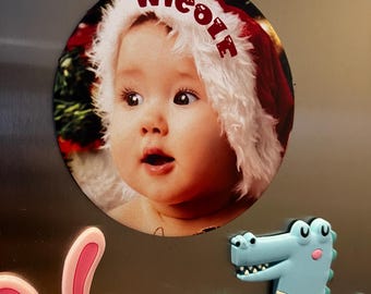 Personalisierter Foto-Kühlschrankmagnet - Personalisierter Bilddruck, Erinnerungsgeschenk für Familie und Freunde