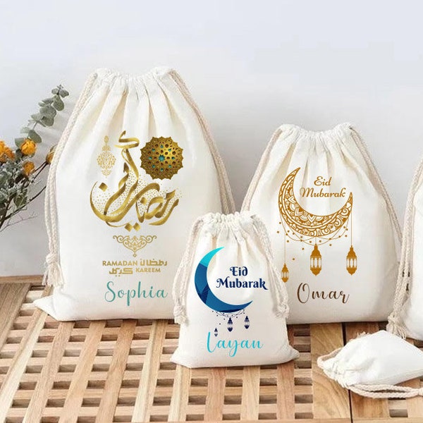 Personalized muslim gifts, Eid and Ramadan Gift Bags For Kids, Ramadan, Eid Mubarak Gift Bags / Ramadan Gift Bag Sacks