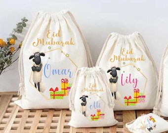 Personalized Eid Gift Bag/ Custom Muslim Kids' Favor Sack