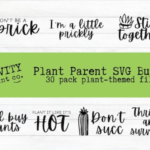 Planta svg paquete planta padre archivos svg plantas divertidas paquete plantas citas svg cactus svg suculentas svg cricut archivos de silueta