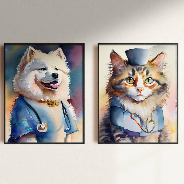Veterinary Art Etsy