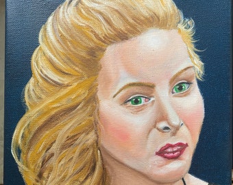 Phoebe Buffay, 20x20cm, oil, friends