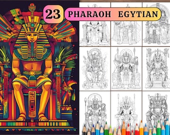 Egyptian Royalty Coloring Pages ,23 :Digital Downloads.