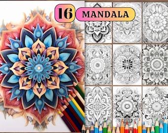 30 Mandala Coloring Pages: Printable Adult Designs (PDF)