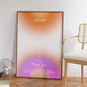 Eckhart Tolle Aura Poster, Pink Gradient Art Print, Pink Aura Poster, Trendy Wall Art, Spiritual Energy Art Print, Quote, DIGITAL DOWNLOAD