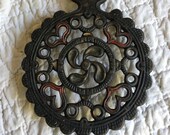 J.Z.H. 1952 Cast Iron Trivet
