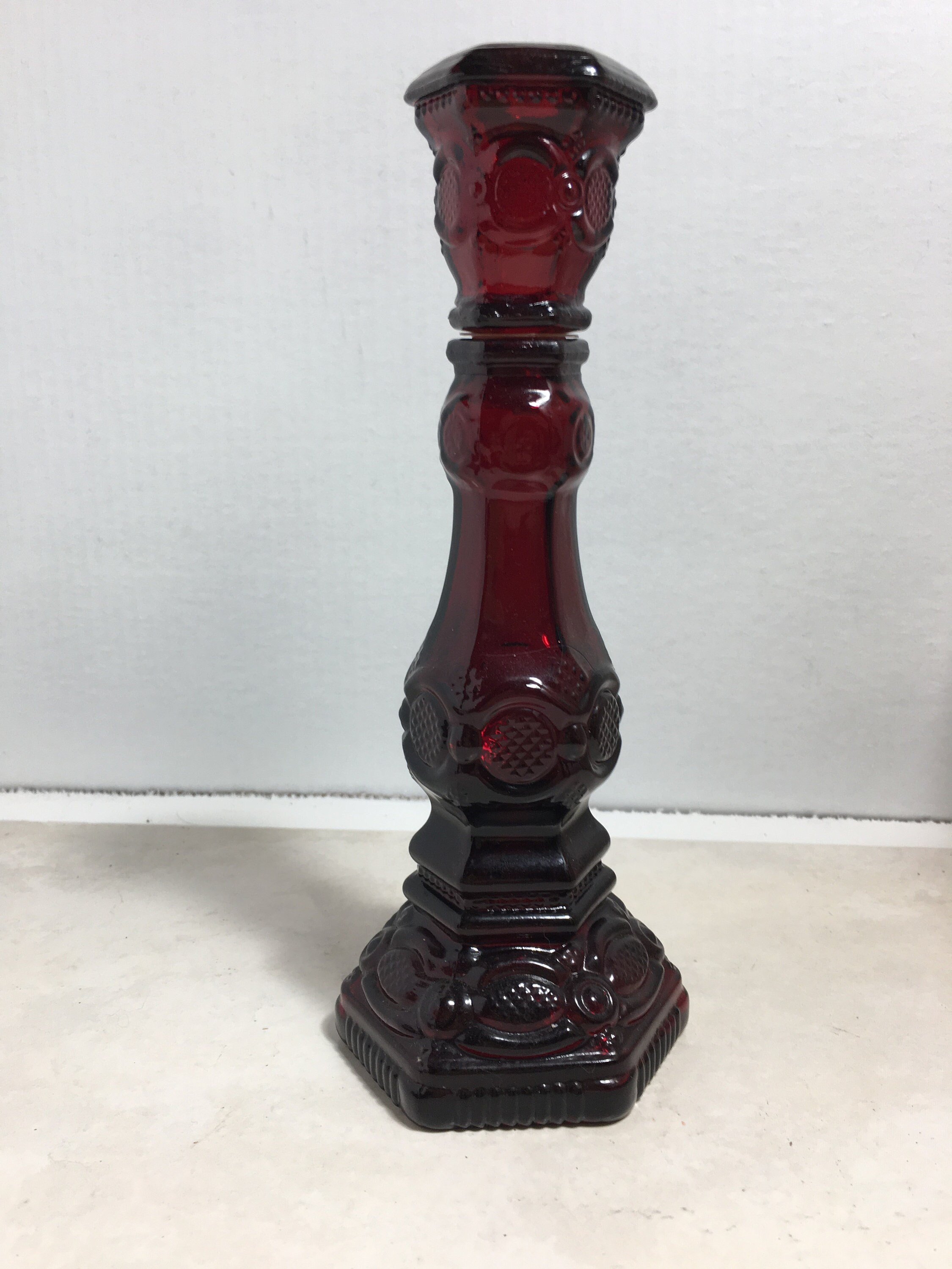 Home & Living Candles & Holders Wheaton Glass Red Cape Cod candlesticks