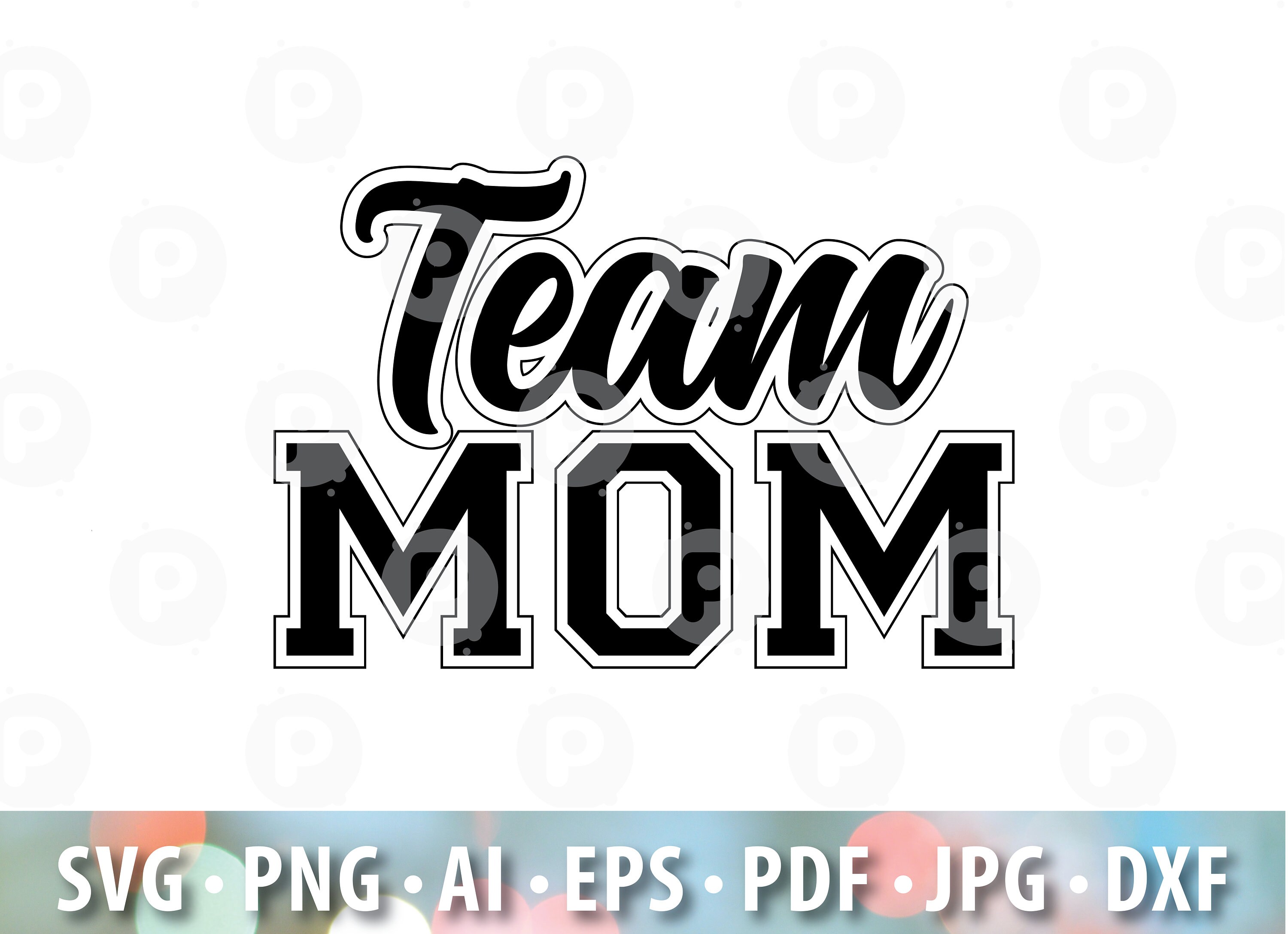 Team Mom SVG. Cheer Mom Svg. Football Mom Svg. Game Day Svg. Etsy