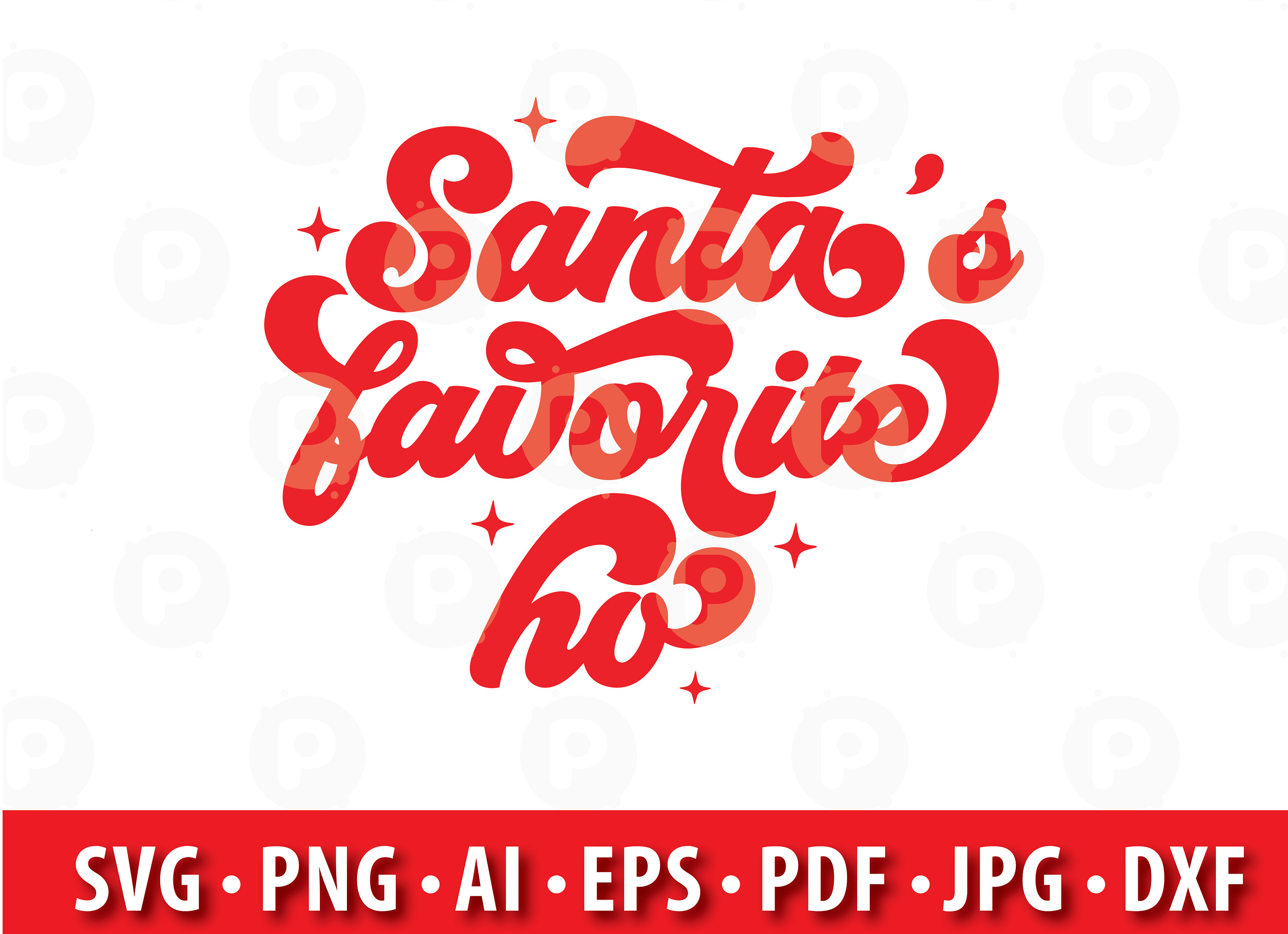 Santa&rsquo;s Favorite Ho SVG is a Christmas Svg With Stars | Etsy
