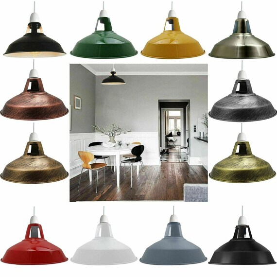 Easy Fit Pendant Light Shades Industrial Ceiling Metal Easy Fit Pendant Light Shades, How To Make Light Shades For Ceiling