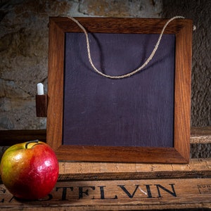 Vintage, Double-Sided Slate Board with Chalk
