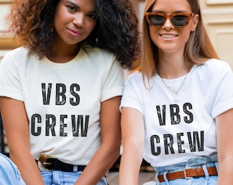 T-shirts réutilisables VBS, T-shirt VBS, chemise Rodeo Vbs, T-shirt du personnel de l'école biblique de vacances, chemise de bénévole de l'école du dimanche avec texte approximatif