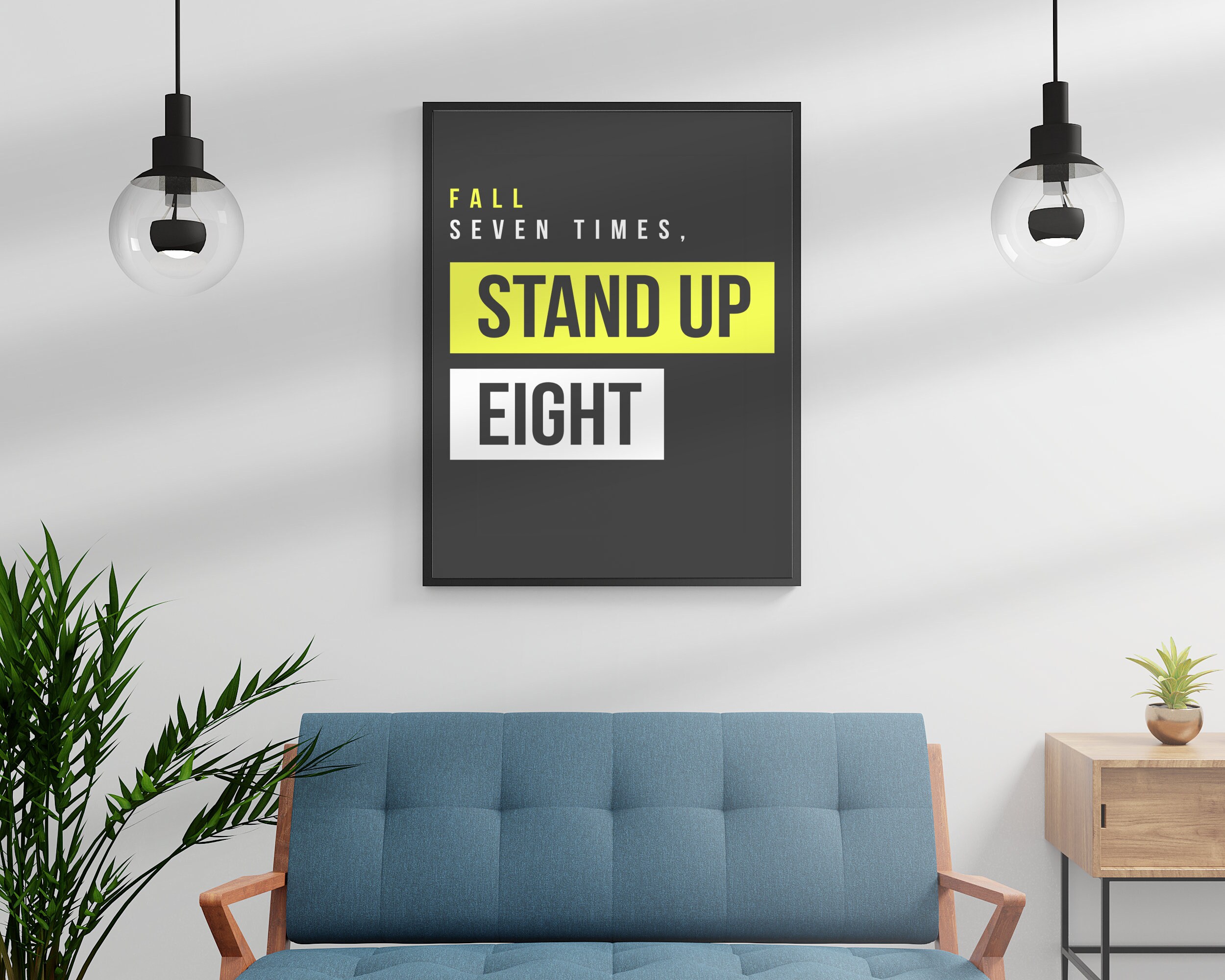 Poster Citation de Motivation Murale Pour Maison Chambre et Bureau