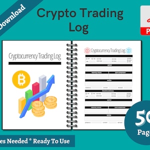 Portfolio Trade Strategies Tracker Journal for Day Swing Trading Shares Options Futures Cryptocurrency Daily Crypto Tracker Women in Crypto