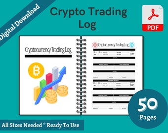 Crypto Trading Log, Strategies Tracker Journal (PDF)