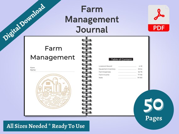 Homestead Planner Printable Pages Farm Planner Homesteading Planner Farm Planner Farm Income Planner Farm Livestock Tracker Expense Tracker