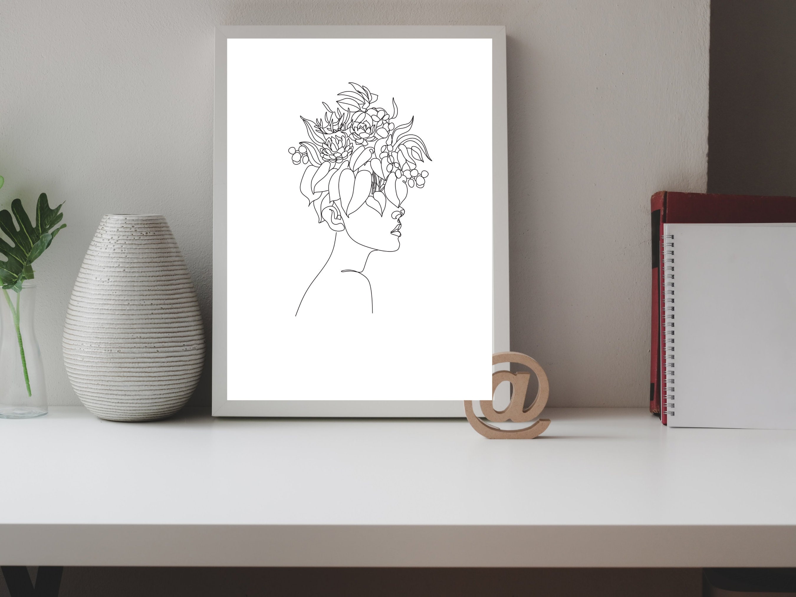 Line Art Woman Print Minimal Woman Line Female Poster Minimalist Print ...