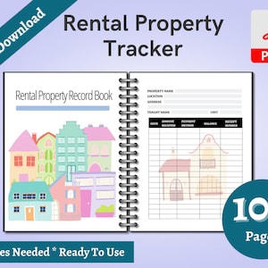 Rental Property Management Planner Printable Rental Property Planner Landlord Checklist Real Estate Planner Rental Application Ledger