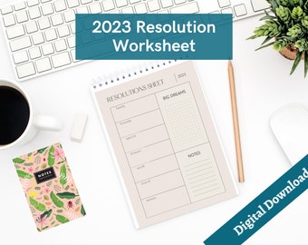 2023 New Years Resolution Vision Board 2023 Goal Board New Year Focus New Year's Resolutions Visual Goal Setting Goal Setting Goal Worksheet
