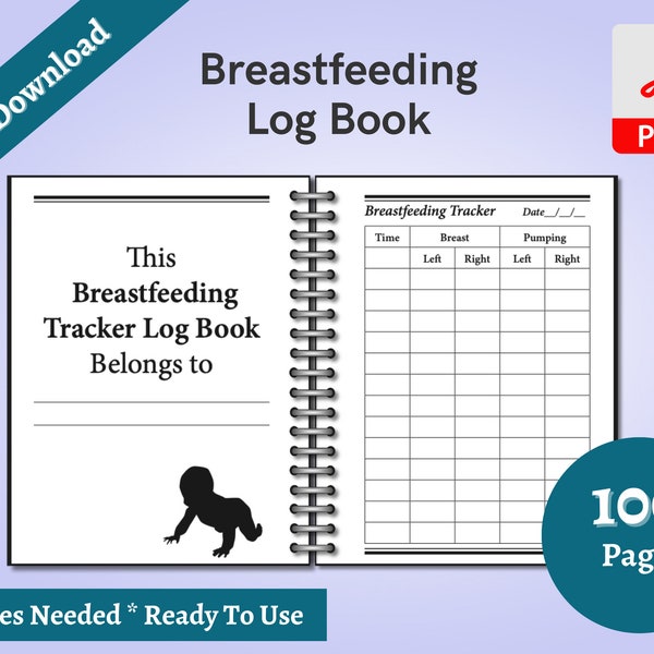 Breast Milk Pumping Log Instant Etsy