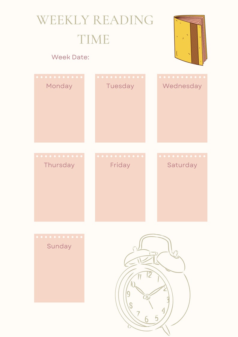 Reading Planner Printable Reading Journal Book Shelf Happy Planner 100