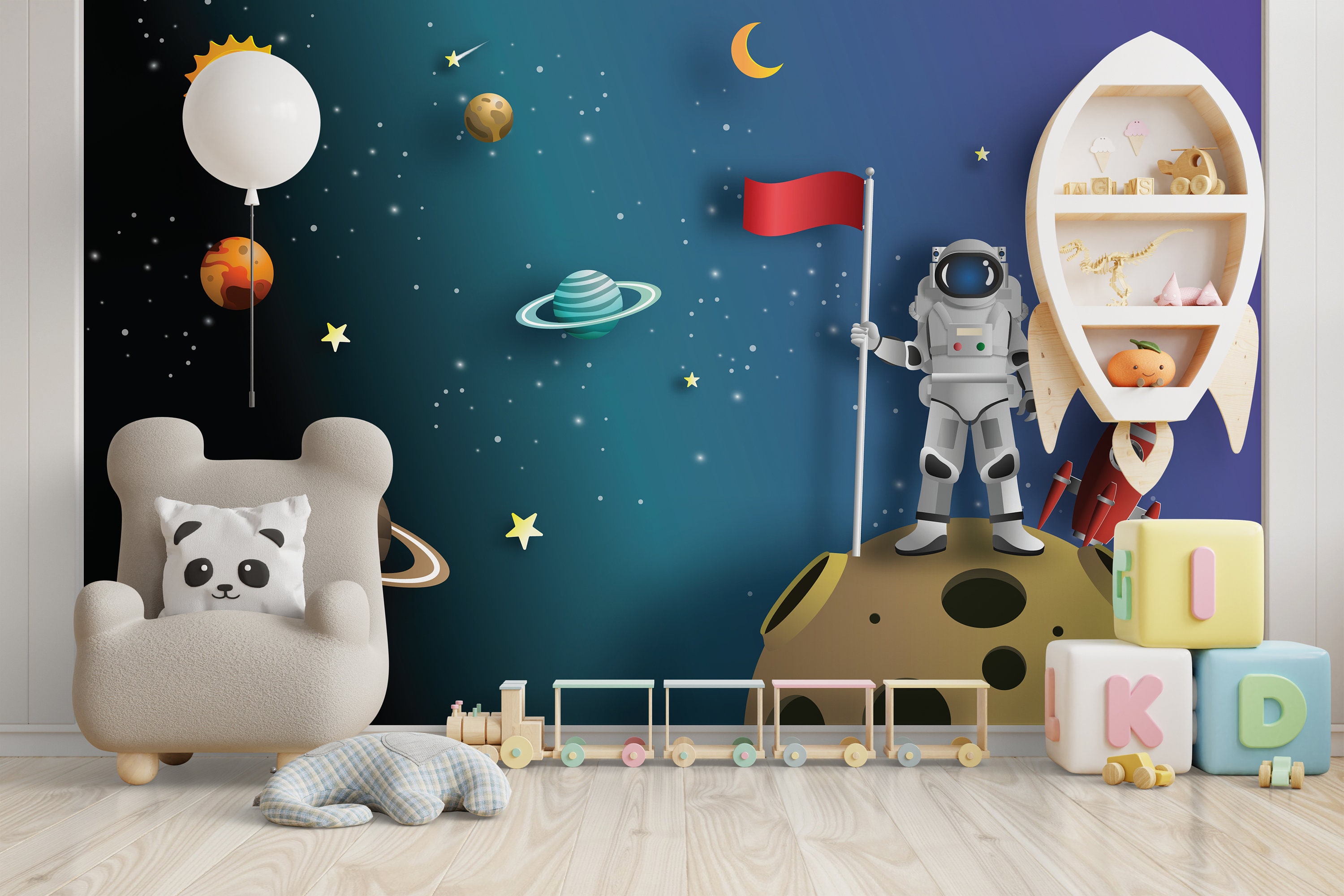 Buy Kids Room Wallpaper-kids Room Decor-kids Wall Mural Kids Online in  India - Etsy