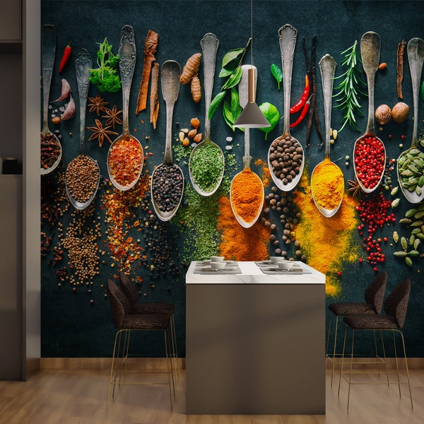 Kitchen Wallpaper Etsy