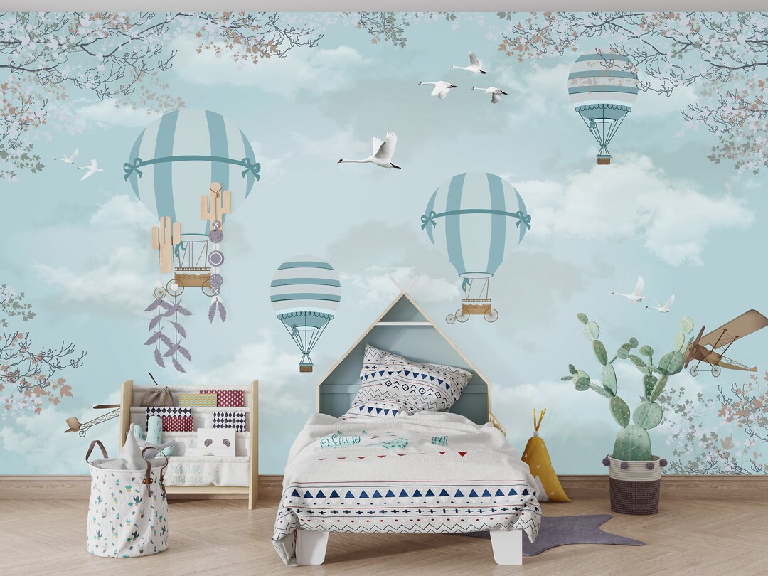 Kids Wallpapernursery Wallpaperbaby Bedroom Wallpaperbaby Etsy