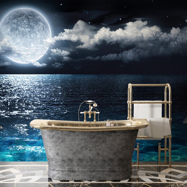 Removable Wallpaper Night Sky Etsy