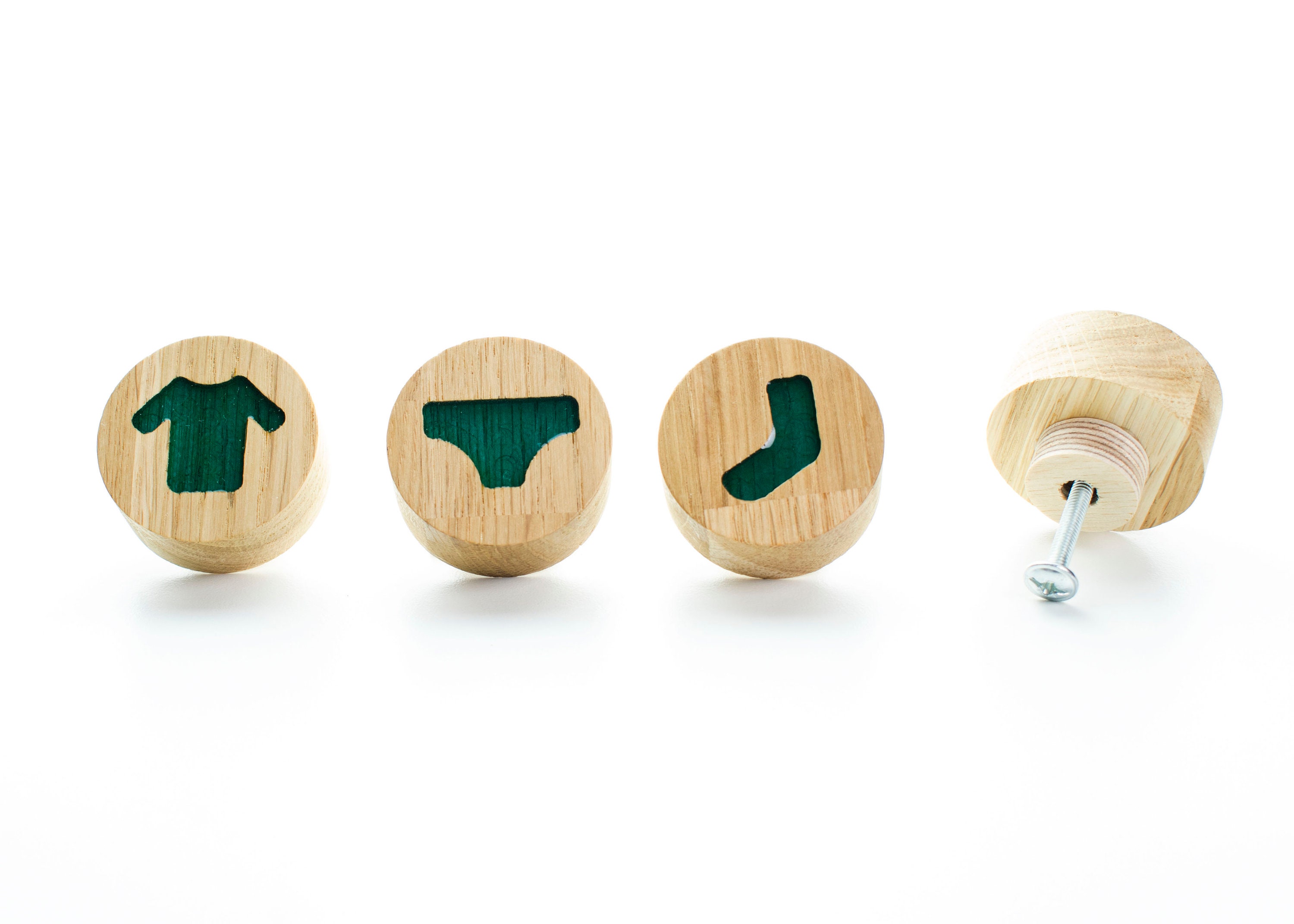 kids design furniture knobs modern design pulls white and black dresser handle DRAWER KNOB FLOWER oak wooden with epoxy resin