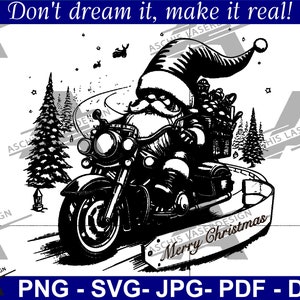 Highway to Christmas-sjabloonbundel voor doe-het-zelfprojecten - Motorcycle & Secret Santa 2