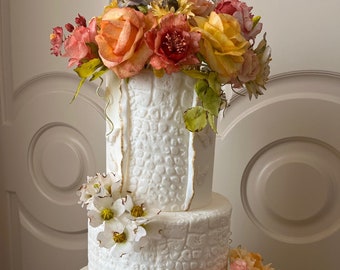 Fake Wedding Cake Wafer Flower Cake