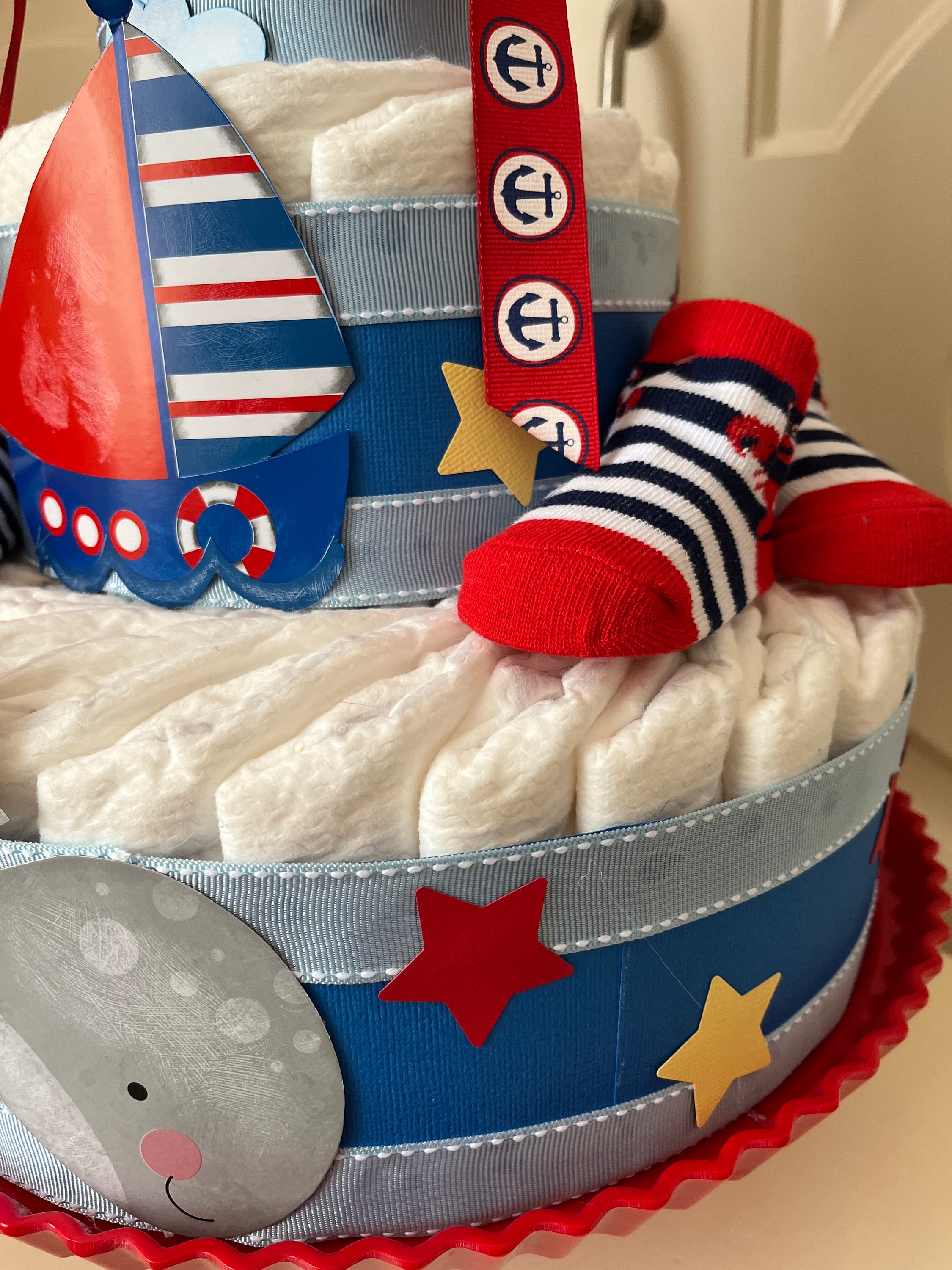 Diaper Cake - Nautical Theme - Etsy