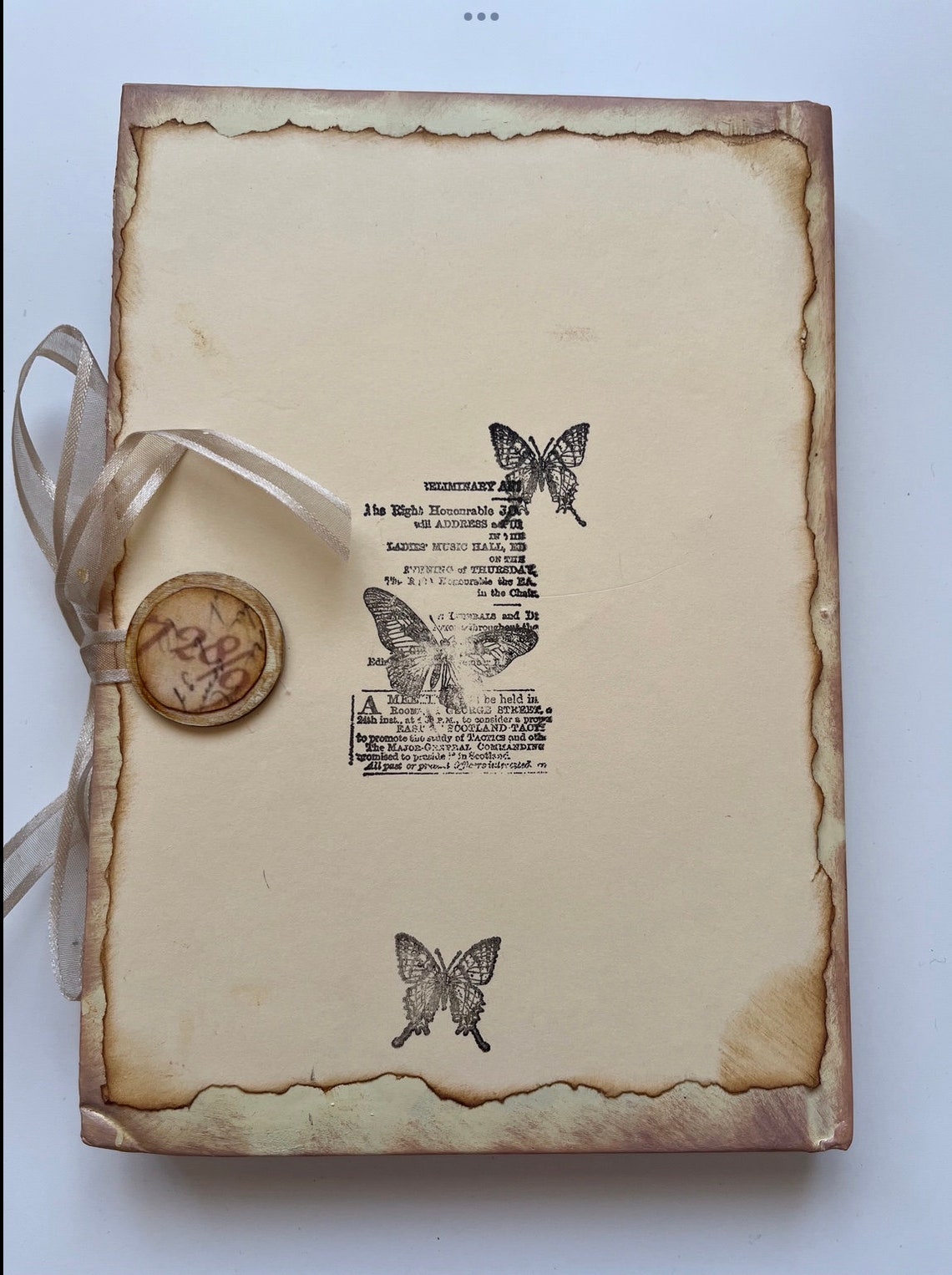 Shabby Chic Notebook Handmade Notebook Gift Rustic Journal - Etsy