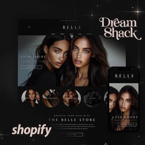 Dark Luxury Shopify Theme, Dark Classy Shopify Theme, Shopify Theme Luxury, Shopify Premium, Shopify Theme Digital Products, Dreamshack