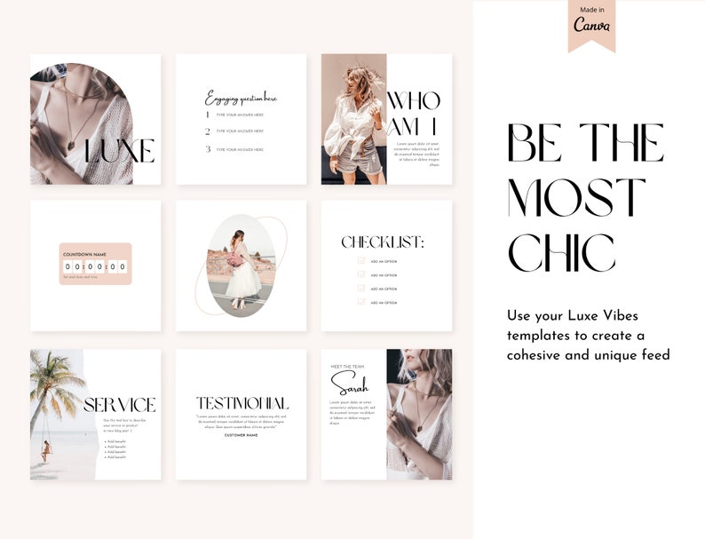 Luxury Canva Templates Rich Aesthetic Instagram Templates - Etsy