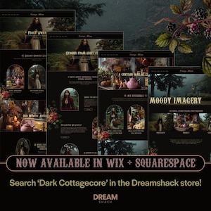 Donker Cottagecore Shopify-thema, Shopify-sjabloon met bosesthetiek, creatief websiteontwerp, Garden Witch Shopify, Crystal Store, Dreamshack afbeelding 16