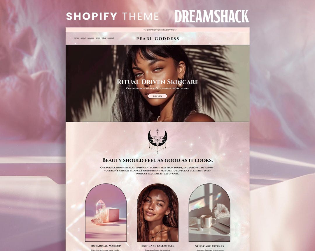 Pearl Spiritual Shopify Theme Designed by Dreamshack - Etsy