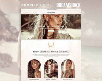 Modelo de site boho claro para Shopify