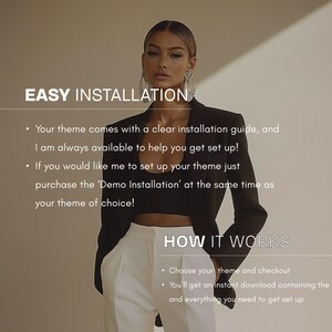 Feminine Shopify Theme, Pink and white Shopify Store, Shopify Theme for Fashion, Contemporary Shopify Design, Fashion Website