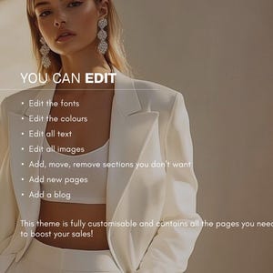 Feminine Shopify Theme, Pink and white Shopify Store, Shopify Theme for Fashion, Contemporary Shopify Design, Fashion Website