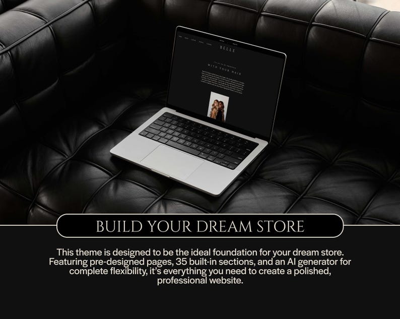 NIEUW! Donker luxe Shopify-thema: Belle Haar, Mode & Schoonheid afbeelding 4