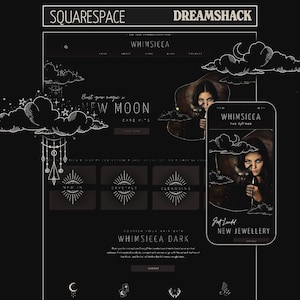 Witchy Squarespace Website Template: Tarot Reader, Spiritual Business